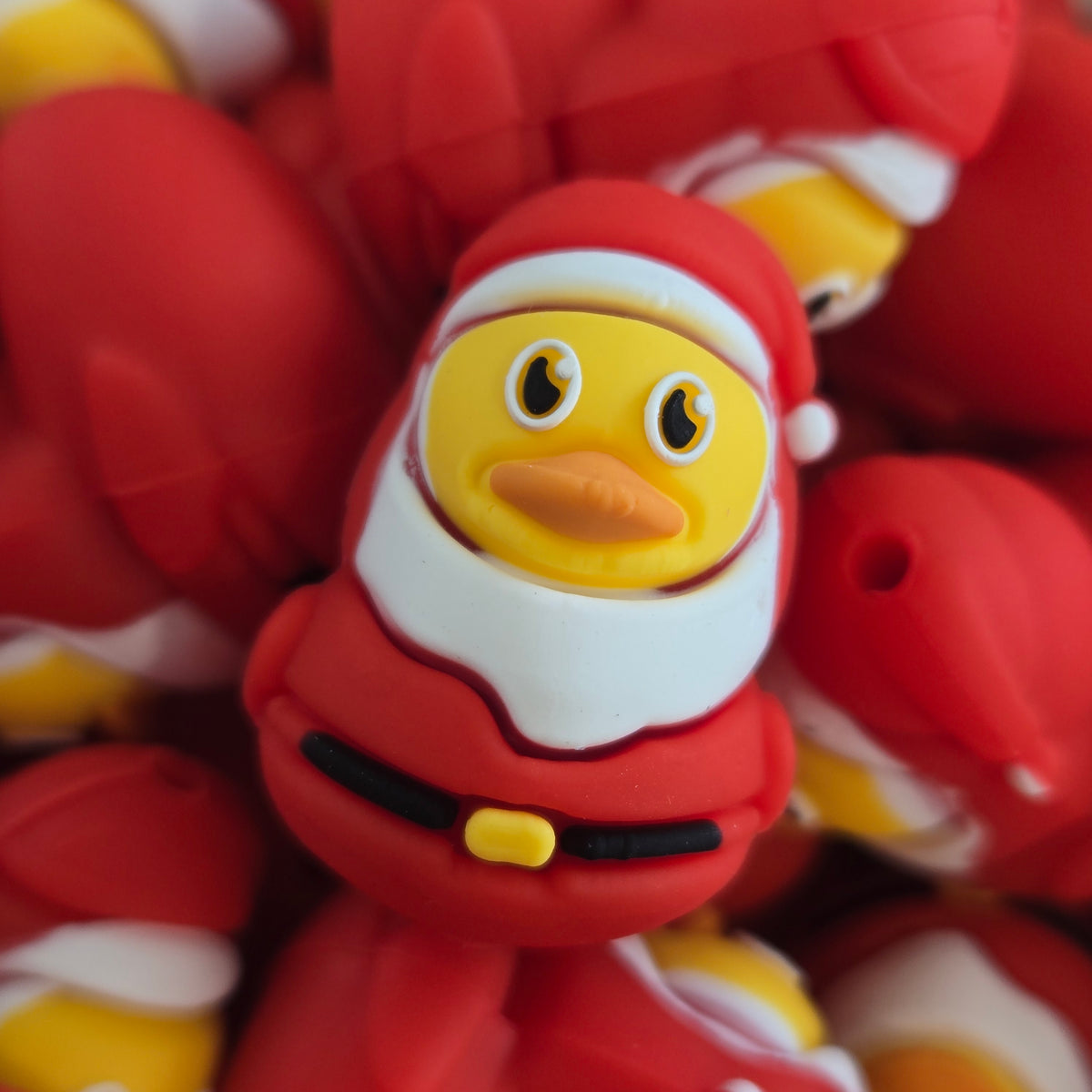 3d Rubber Ducky Santa