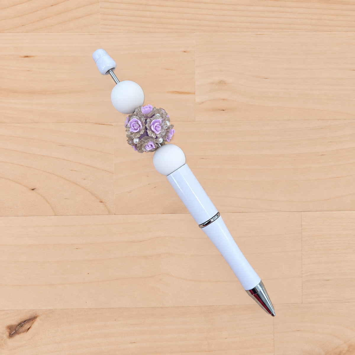 19mm Lilac 3D Flower 1pc