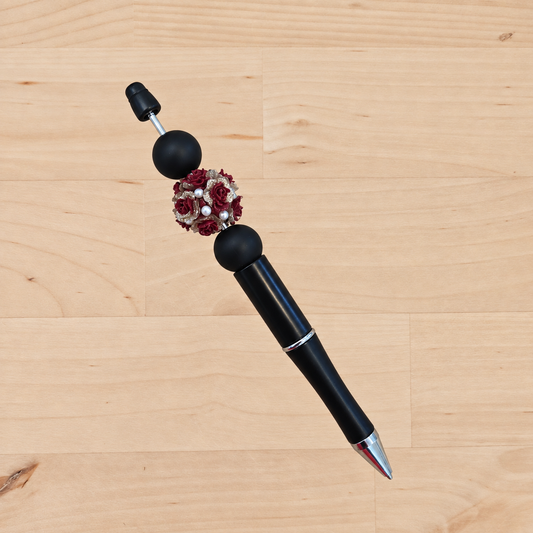 19mm Maroon 3D Flower 1pc