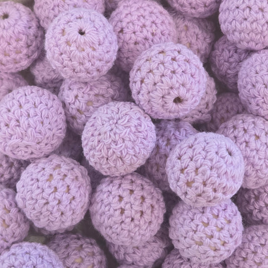 16mm Lilac Crochet over Wood