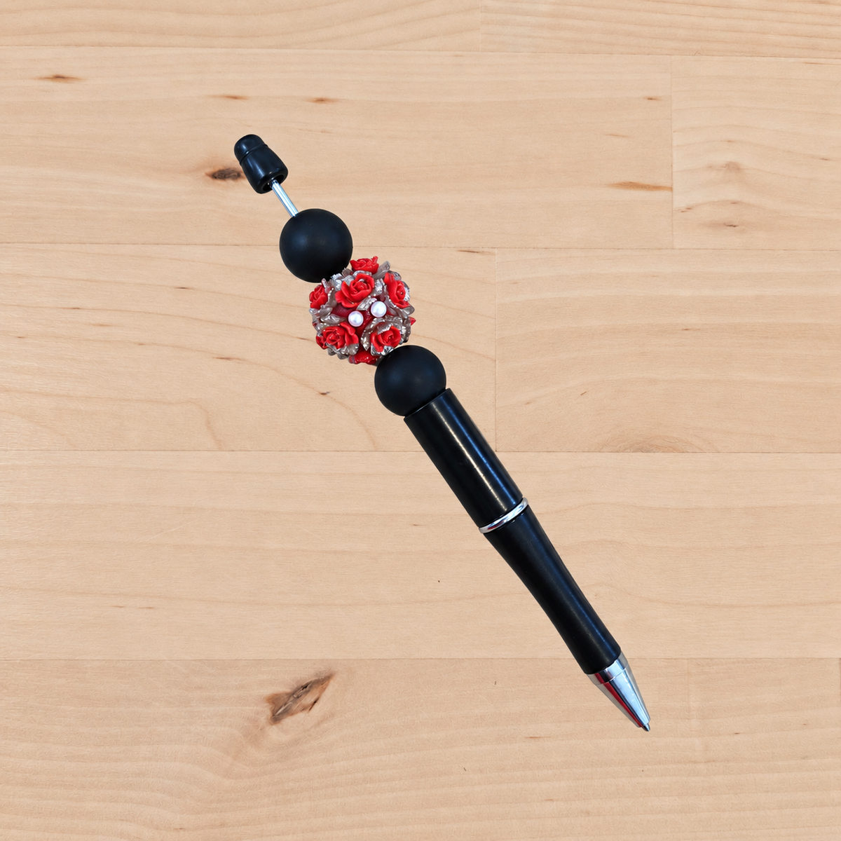 19mm Red 3D Flower 1pc