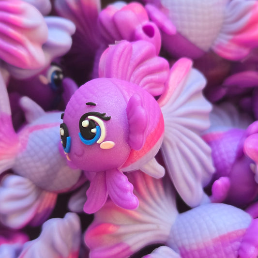 3D Purple Beta Fish